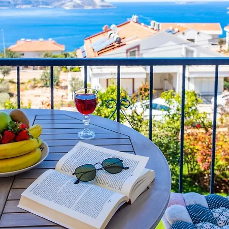 Furnished Cozy Flat With Wide Sea View In Kas
